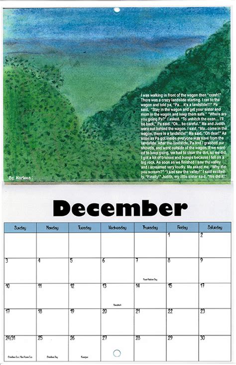 Kearns Calendar